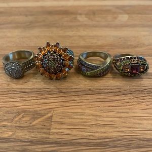 Lot of 3 Heidi Daus Rings